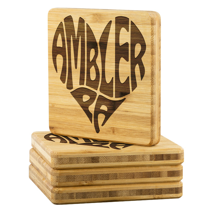 Ambler Heart Coasters