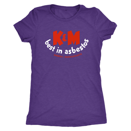 K & M Best In Asbestos Womens Triblend Tshirt