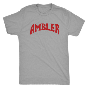 Ambler Superhero in Red Mens Triblend T-Shirt