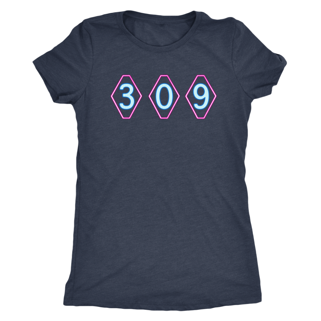 309 Throwback Womens Triblend T-Shirt