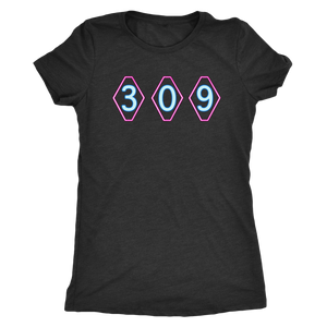 309 Throwback Womens Triblend T-Shirt