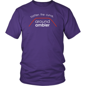 Flatten The Curve Around Ambler - Adult T-Shirt